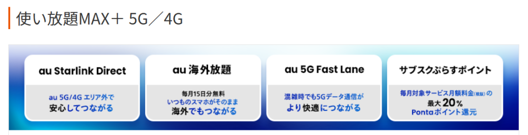 使い放題MAX+ 5G/4G