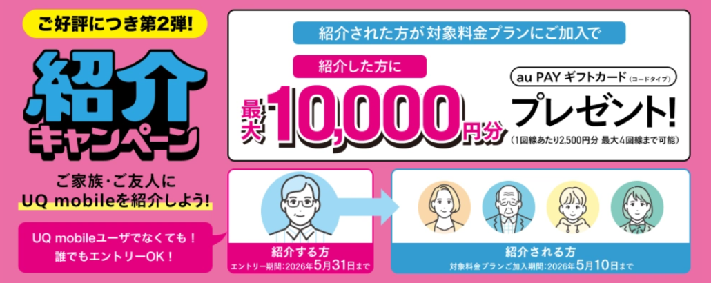 UQ 紹介キャンペーン