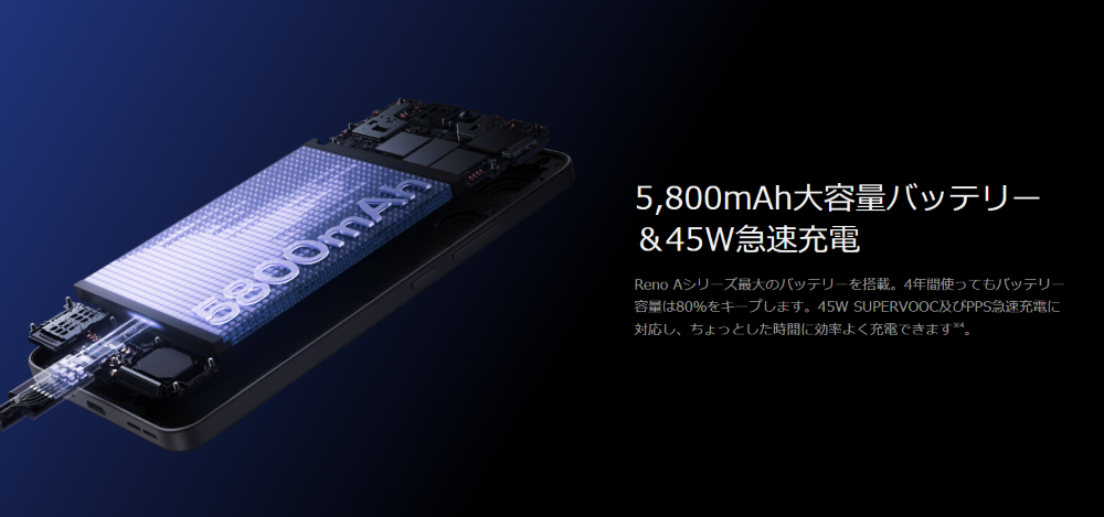 OPPO Reno13 A_バッテリー