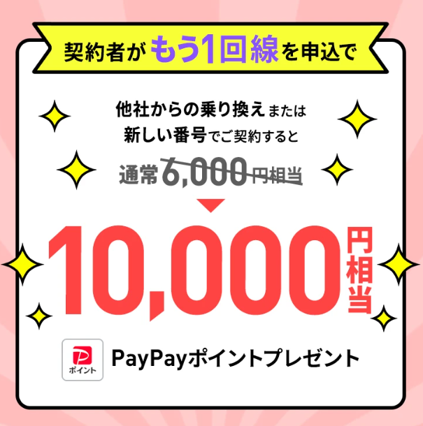 契約者向け!追加申込キャンペーン