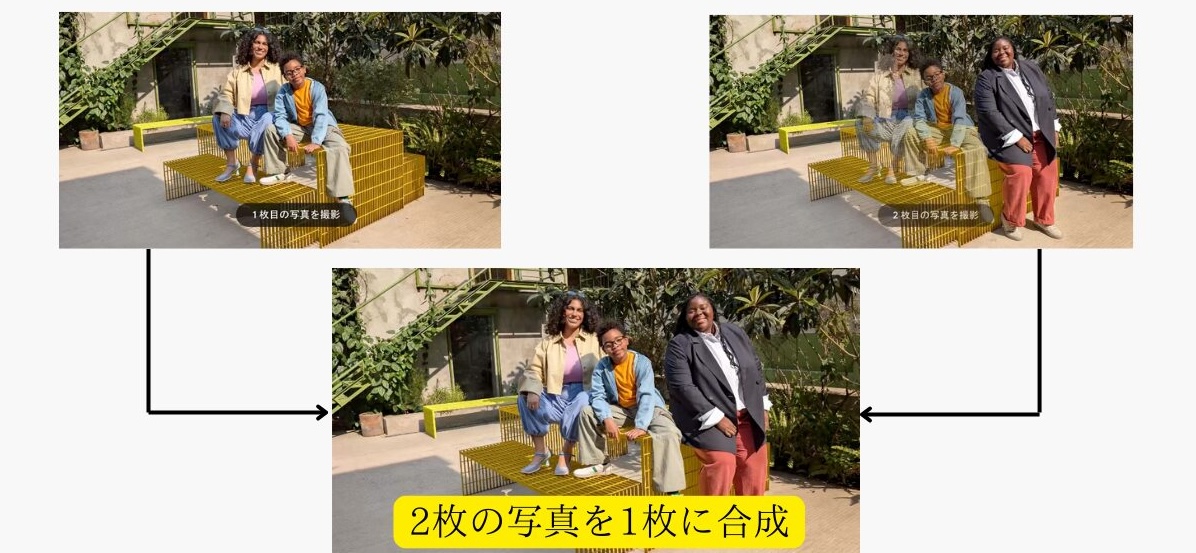 一緒に写る