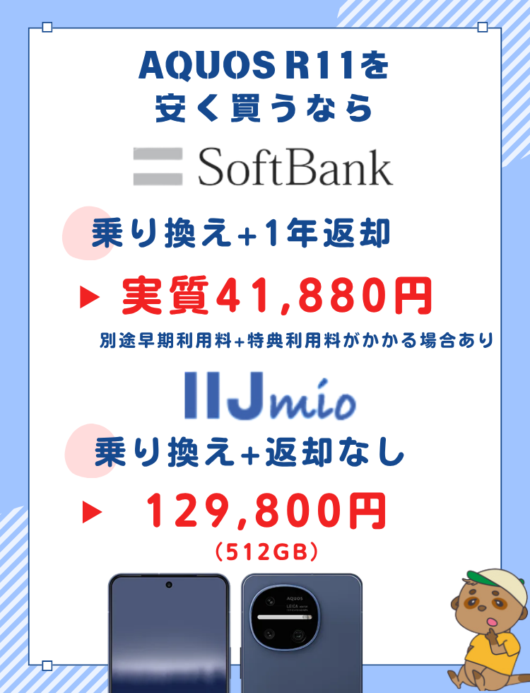 AQUOS R11を安く買うなら