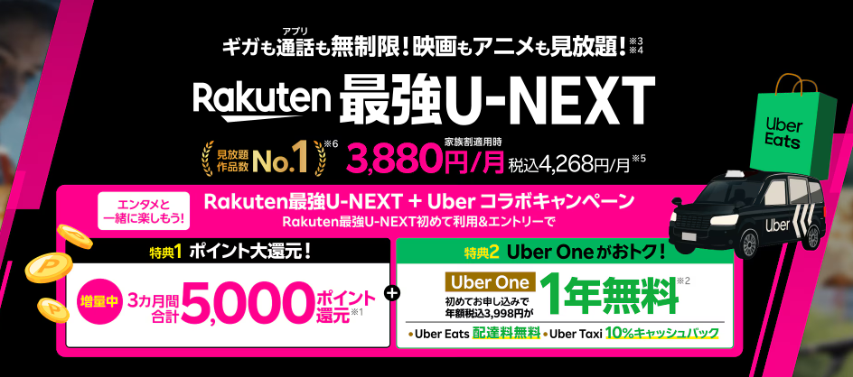 rakuten最強U-NEXT